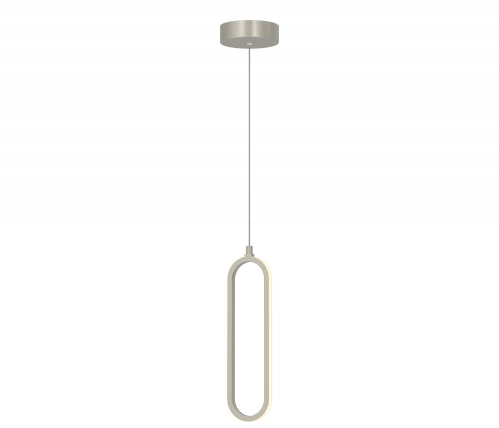 Sienna 12'' LED Pendant 10W 120V NP