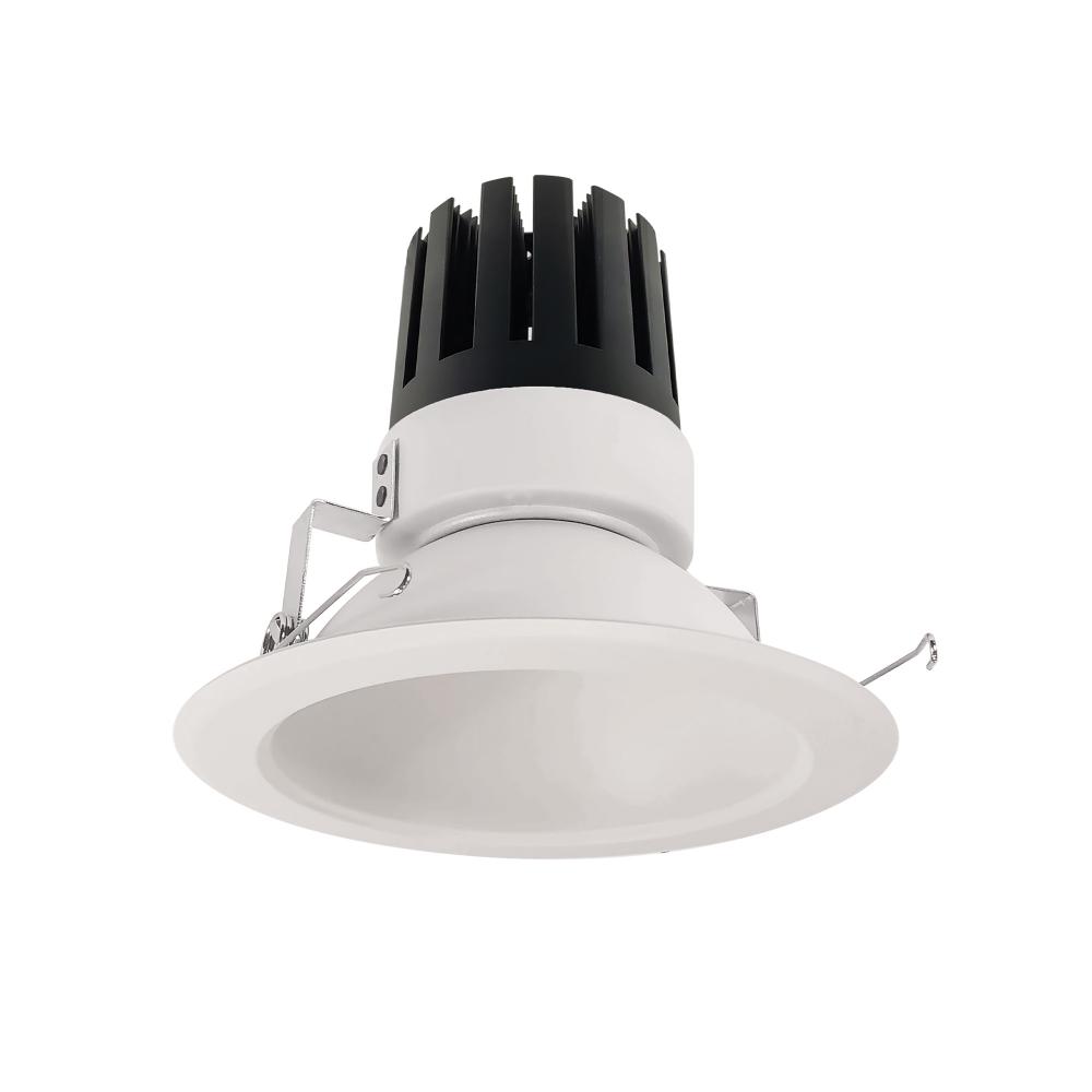 6" Marquise III Round Open Reflector, 2500lm, 3000K, Narrow Flood Optic, White Reflector/White