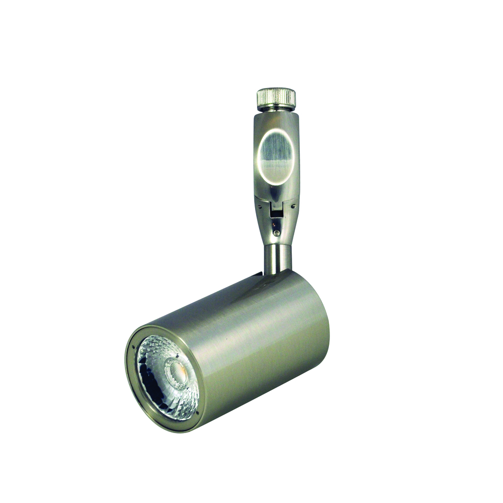 Cyndi LED Rail Head, 8W, 27K, Brushed Nickel