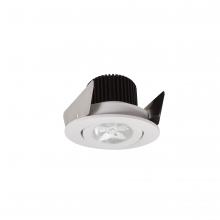 Nora NIOB-2RG40QWW - 2" Iolite LED Round Adjustable Gimbal, 10-Degree Optic, 800lm / 12W, 4000K, White Finish