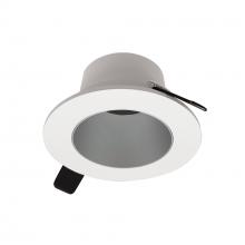 Nora NIOC-2RNDCHW - 2" Iolite Can-less Round Downlight Trim, Haze Reflector / White Flange