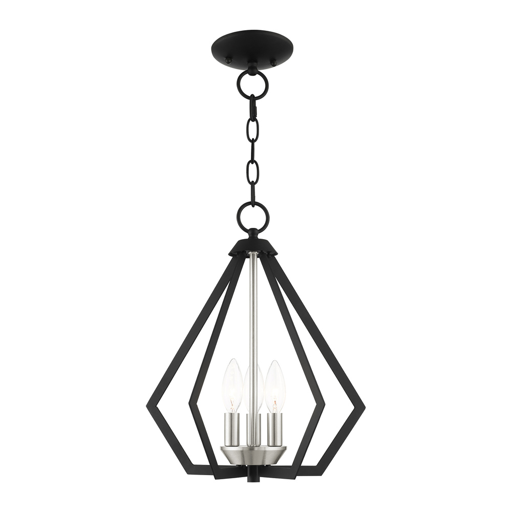 3 Lt Black Chandelier