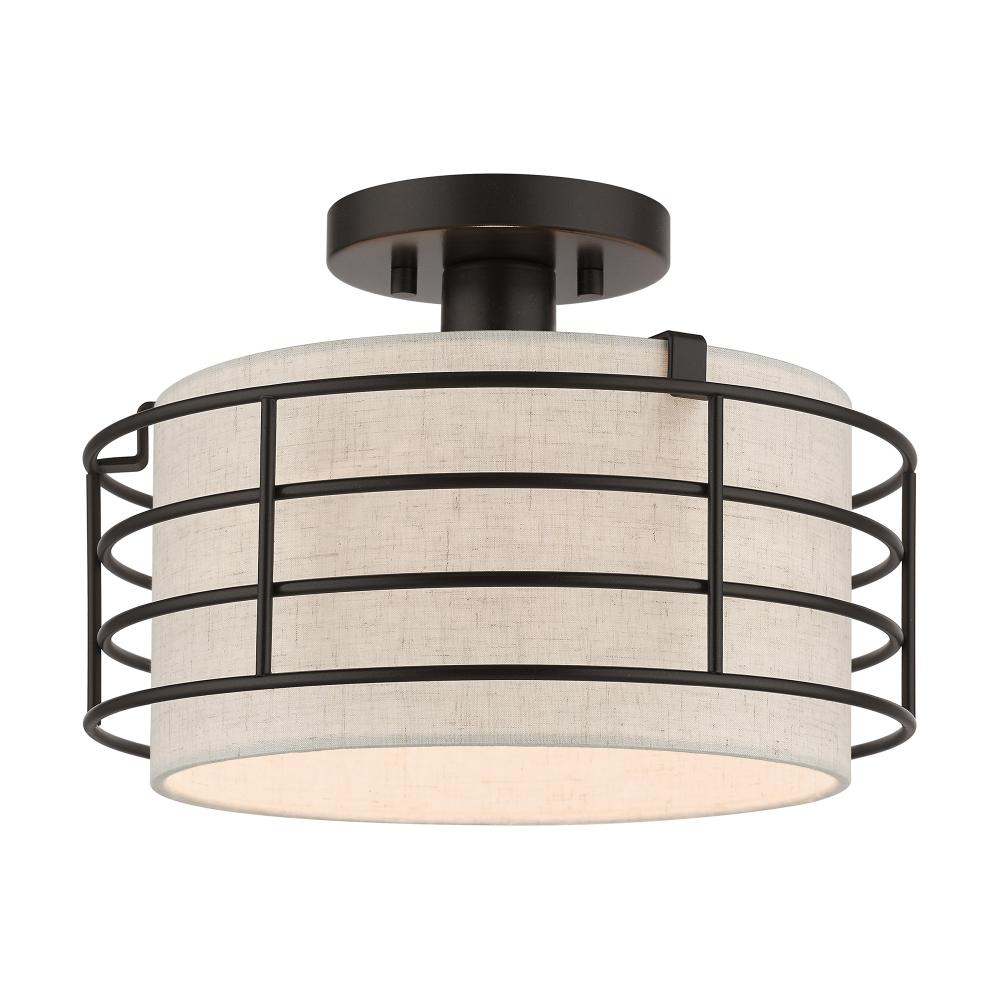 1 Light English Bronze Medium Semi-Flush