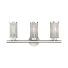 Livex Lighting 14123-91 - 3 Lt Brushed Nickel Bath Vanity