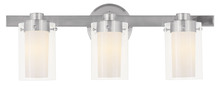 Livex Lighting 1543-91 - 3 Light Brushed Nickel Bath Light