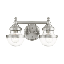 Livex Lighting 17412-91 - 2 Lt Brushed Nickel Bath Vanity