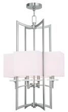 Livex Lighting 50707-91 - 4 Light Brushed Nickel Foyer Chandelier