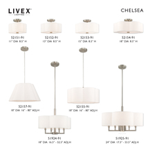 Livex Lighting 51924-91 - 4 Lt Brushed Nickel Pendant Chandelier