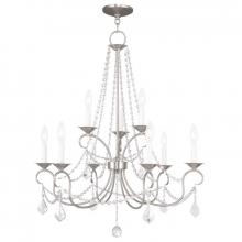 Livex Lighting 6519-91 - 9 Light Brushed Nickel Chandelier