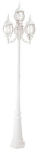 Livex Lighting 7711-03 - 4 Light White Outdoor 4 Head Post