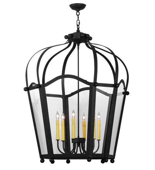 32"W Citadel 6 Light Pendant