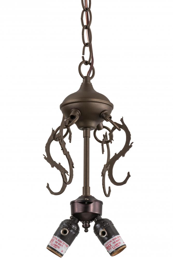 9"W Tyler Bronze 2 LT Pendant Hardware