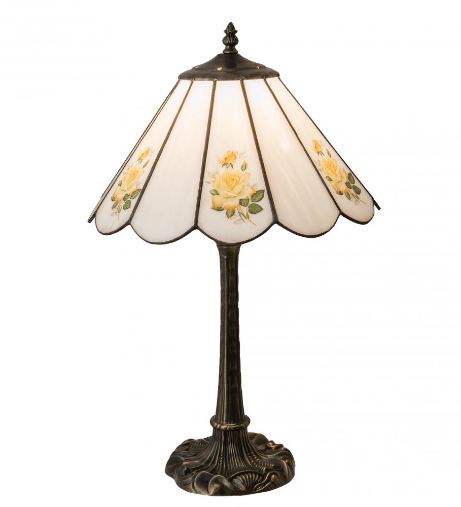 21" High Roses Table Lamp