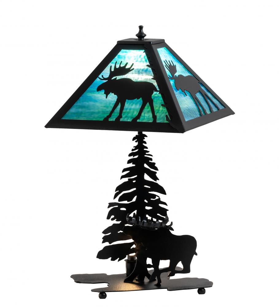 21" High Lone Moose Table Lamp