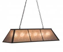 Meyda Green 114622 - 48"L Tri-Panel Oblong Pendant