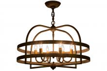 Meyda Green 115278 - 22"W Aldari 6 LT Chandelier