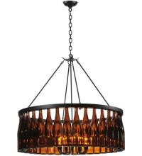 Meyda Green 119239 - 37"W Tuscan Vineyard Estate 36 Wine Bottle Chandelier