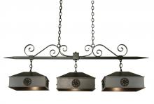 Meyda Green 120181 - 60" Long Stefano 3 Light Island Pendant