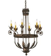 Meyda Green 120411 - 26"W Antonia 6 LT Chandelier