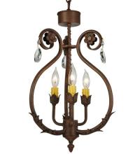 Meyda Green 132457 - 12"W Antonia 3 LT Chandelier