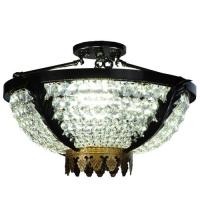 Meyda Green 133099 - 20" Wide Chrisanne Crystal Flushmount