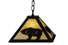 Meyda Green 150870 - 12"Sq Lone Bear Pendant