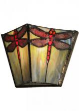 Meyda Green 150875 - 7.5"W Prairie Dragonfly Wall Sconce