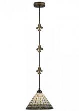 Meyda Green 151521 - 12"W Fleur-de-Lite Pendant