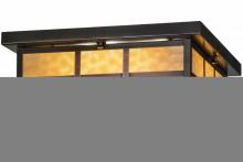 Meyda Green 153662 - 16"Sq Hyde Park Double Bar Mission Flushmount