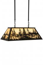 Meyda Green 182464 - 36"L Tall Pines Oblong Pendant