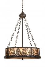 Meyda Green 186232 - 22" Wide Mountain Pine Inverted Pendant