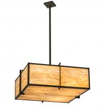 Meyda Green 195094 - 30" Square Martis Inverted Pendant