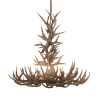 Meyda Green 200436 - 43" Wide Antlers Whitetail Deer 8 LT Chandelier