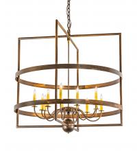 Meyda Green 213168 - 36" Wide Aldari 12 Light Chandelier