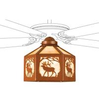 Meyda Green 22240 - 13"W Lone Elk Fan Light Shade