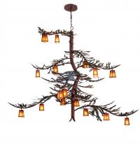 Meyda Green 233599 - 101" Long Pine Branch Valley View 18 Light Chandelier