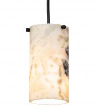 Meyda Green 246274 - 5" Wide Cilindro Jadestone Mini Pendant