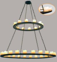 Meyda Green 29222 - 72"W Loxley 36 LT Two Tier Chandelier