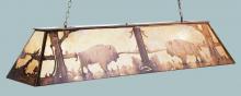 Meyda Green 30148 - 60" Long Buffalo at Lake Oblong Pendant