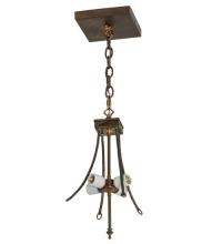 Meyda Green 68058 - 20"W Antique Copper 4 LT Inverted Pendant Hardware