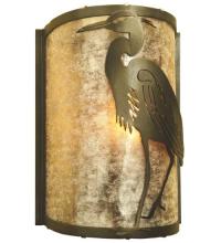 Meyda Green 68185 - 8" Wide Heron Left Wall Sconce