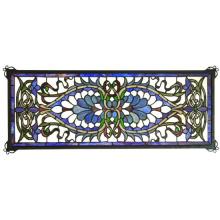 Meyda Green 78104 - 29"W X 11"H Antoinette Transom Stained Glass Window