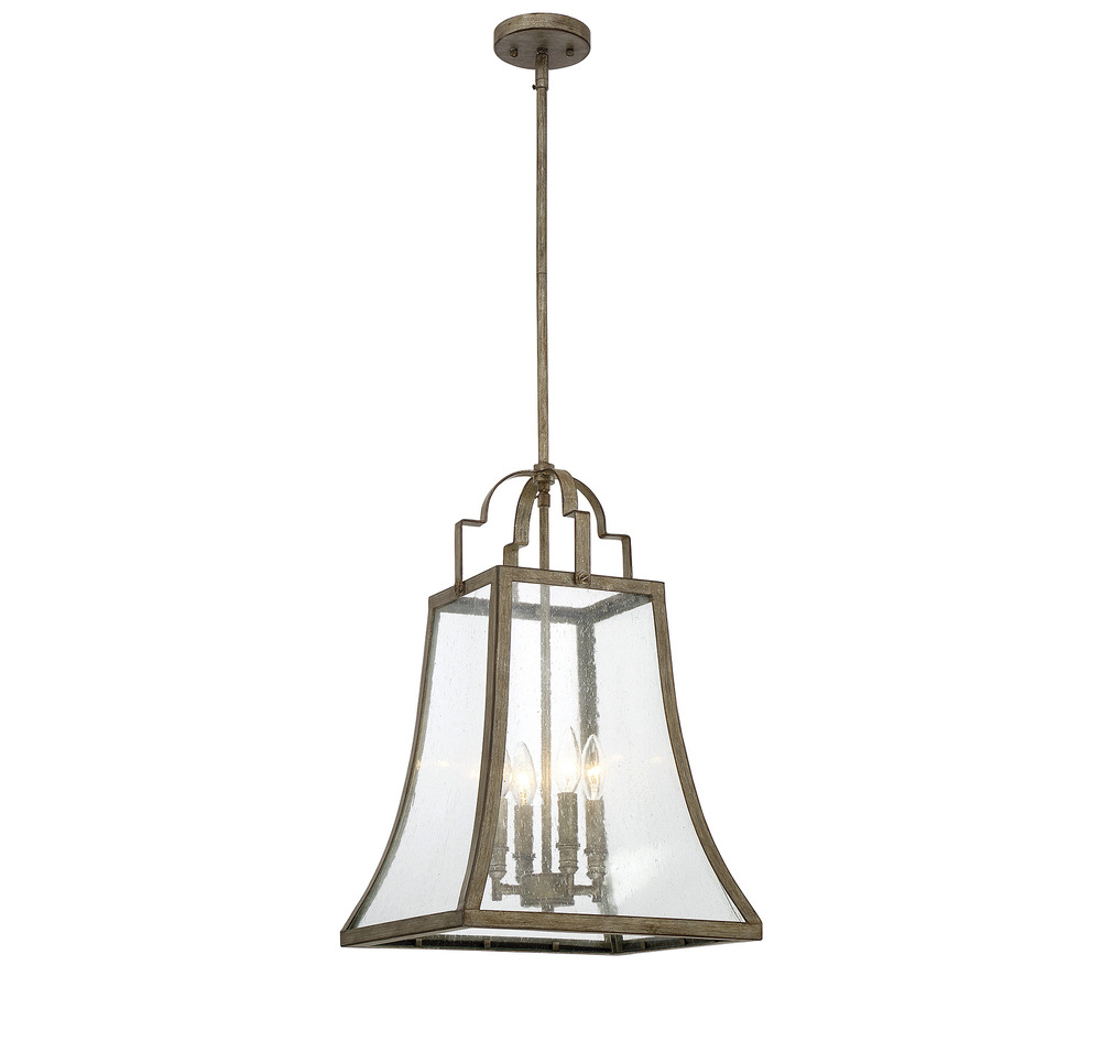 Belle 4-Light Pendant in Chateau Linen