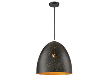 Savoy House 7-800-1-126 - Graham 1-Light Pendant in Black with Gold Leaf