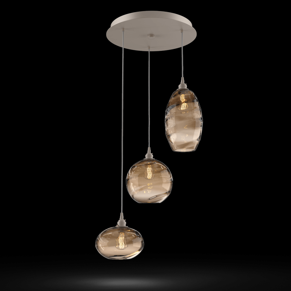 Misto Round 3pc Multi-Pendant