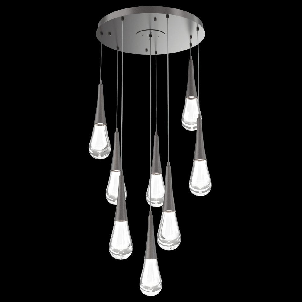 Raindrop Round 8pc Multi-Pendant