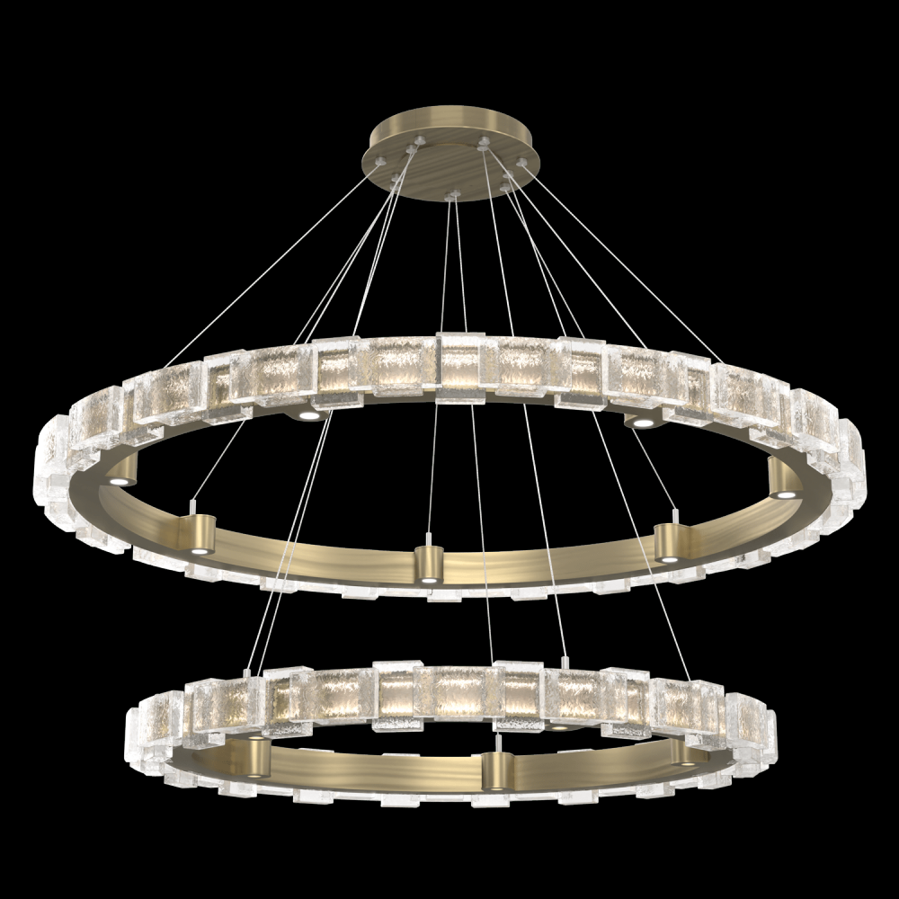 Tessera 38" & 50" Two-Tier Ring-Heritage Brass