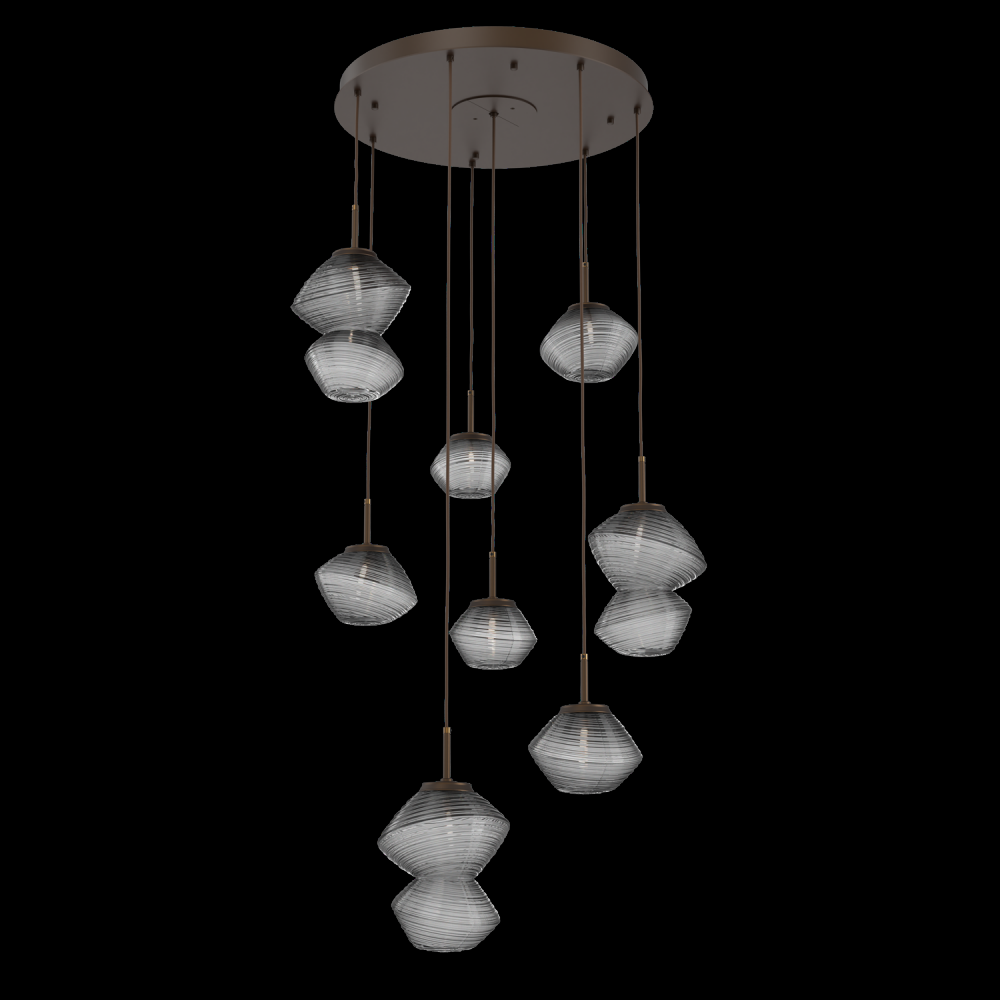 Mesa Round 8pc Multi-Pendant