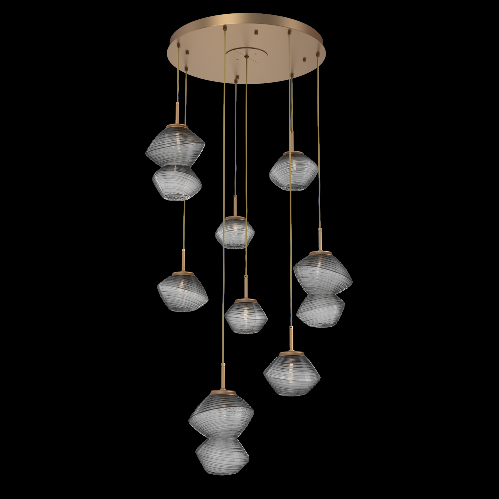 Mesa Round 8pc Multi-Pendant