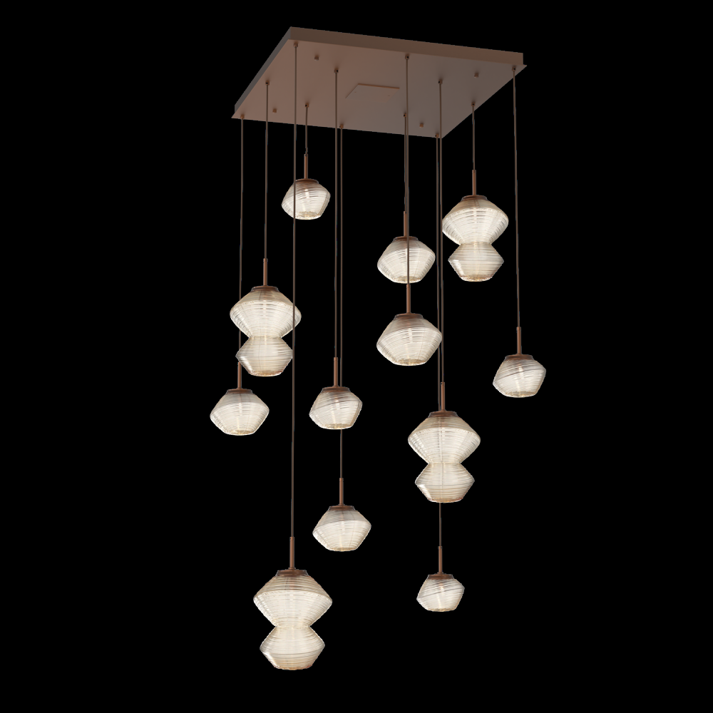 Mesa Square 12pc Multi-Pendant